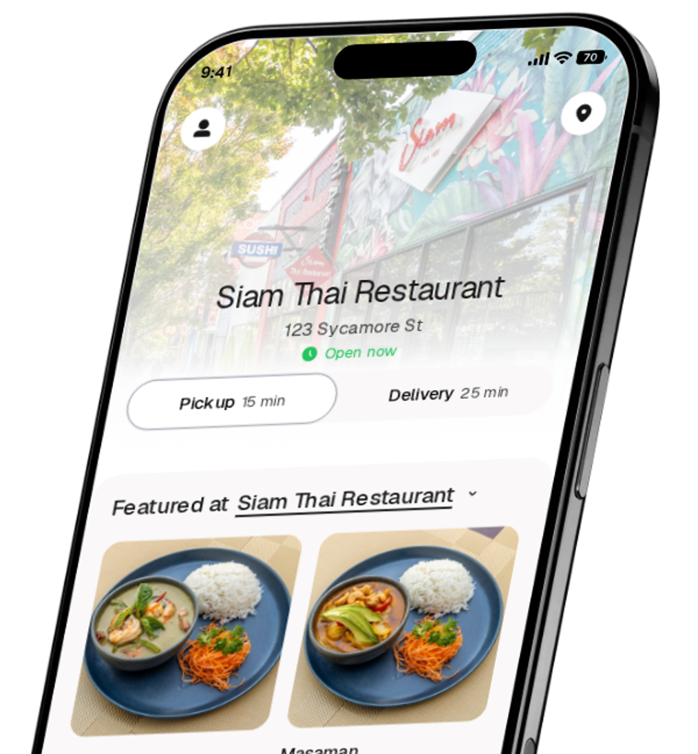 Siam Thai Restaurant app preview