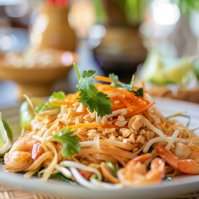 Seafood Pad Thai.