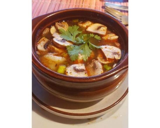 Tom Yum Chicken Soup.